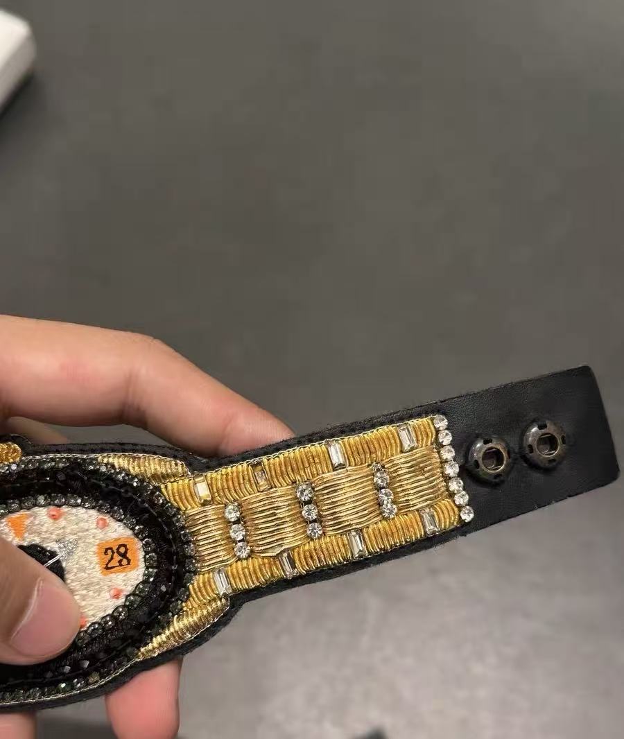 Walter Van Beirendonck Embroidered Watch Bracelet