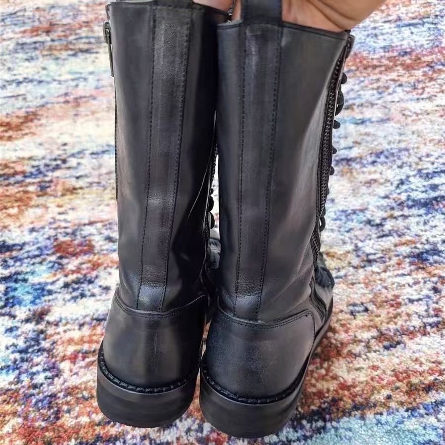 Ann Demeulemeester 11AW Triple Lace Boots
