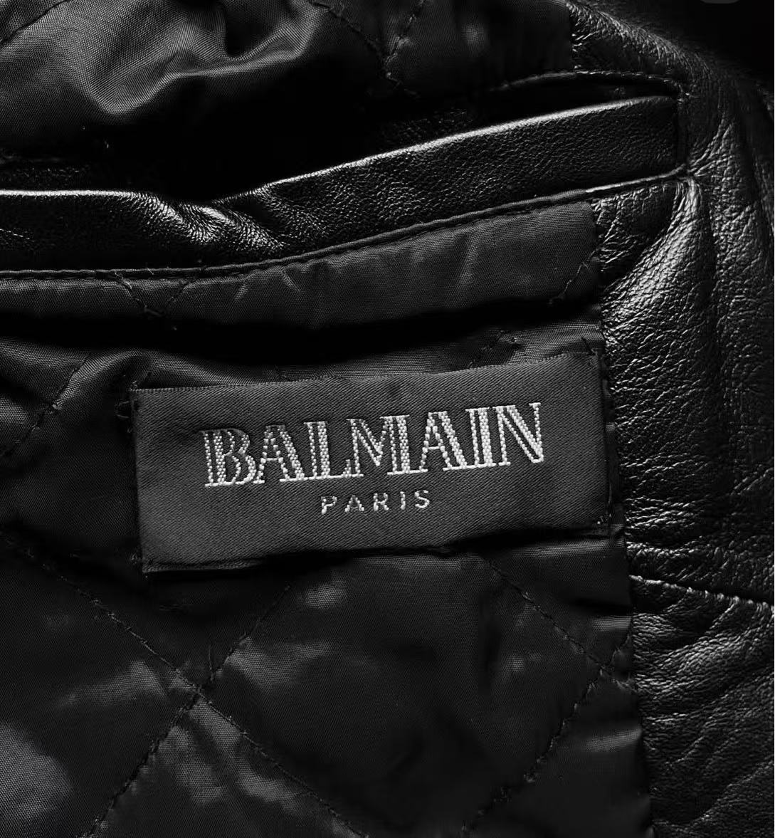 Balmain By Christophe Decarnin 10FW Leather Biker Jacket