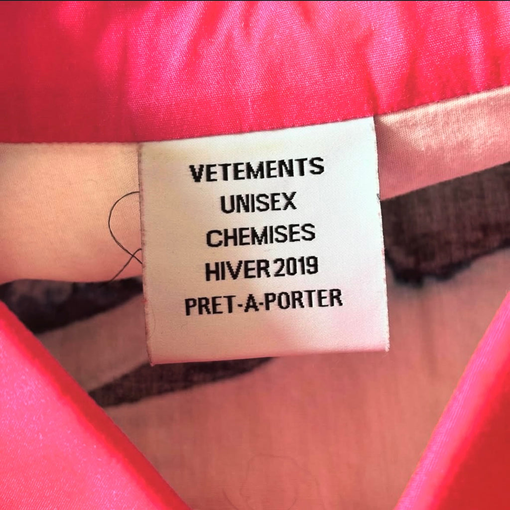 Vetements fall18 unsafe shirt