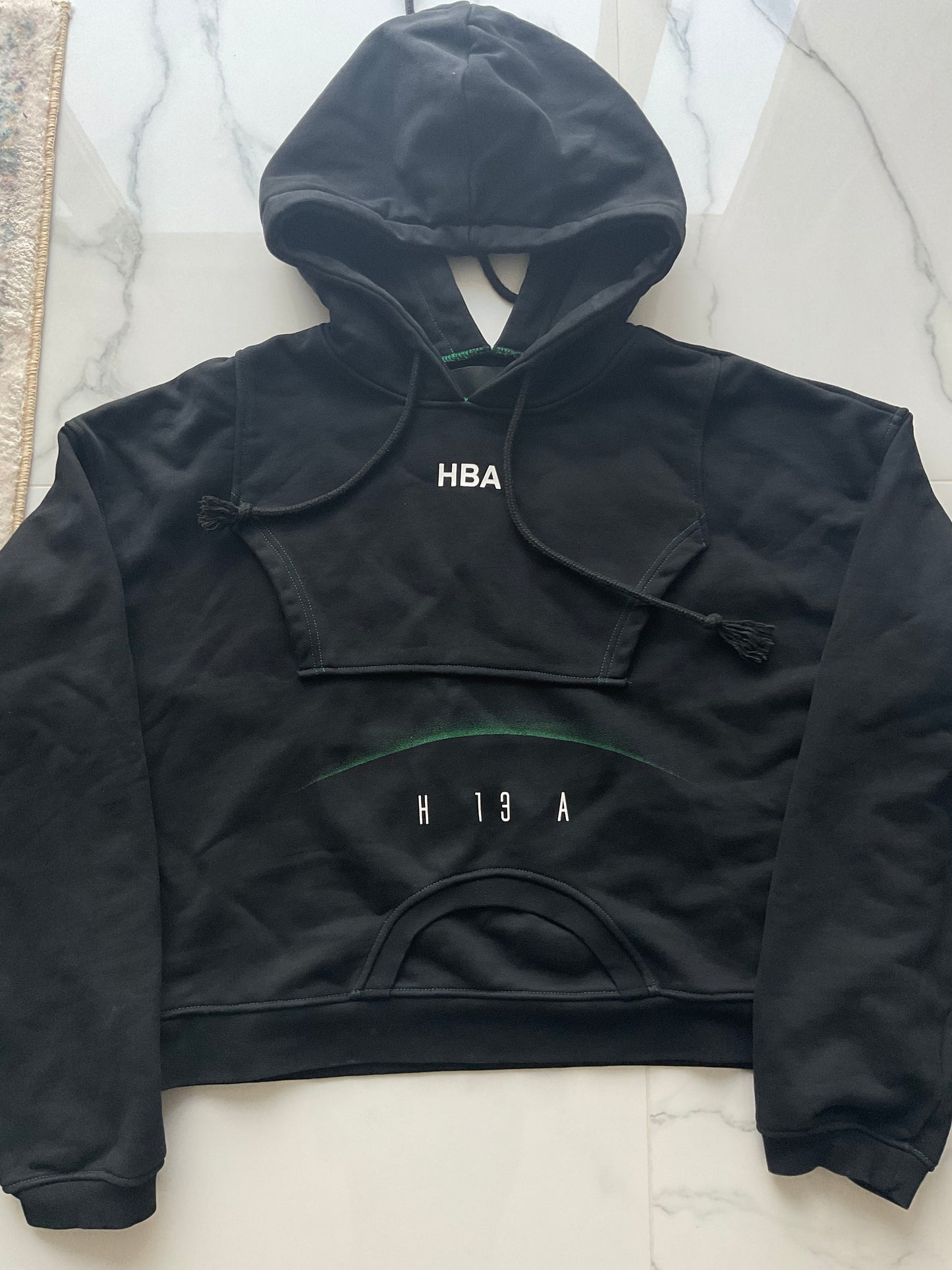 Hood by air two way hoodie