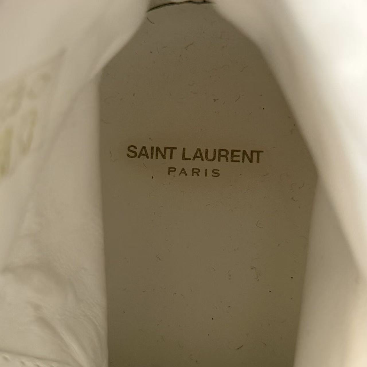 Saint Laurent Ponyhair Animal Print High Top Sneakers