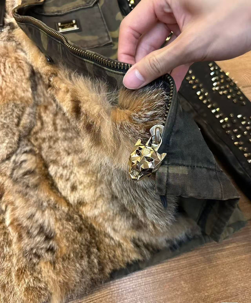 Philipp Plein FW15 Camouflage Parka