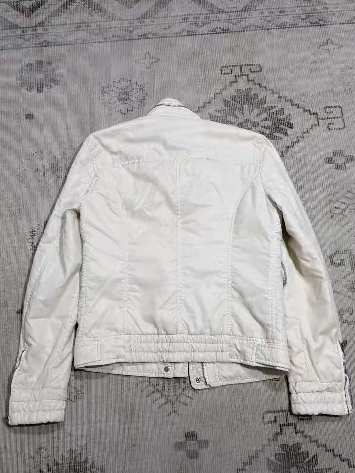 DOLCE & GABBANA WHITE NYLON CARGO JACKET