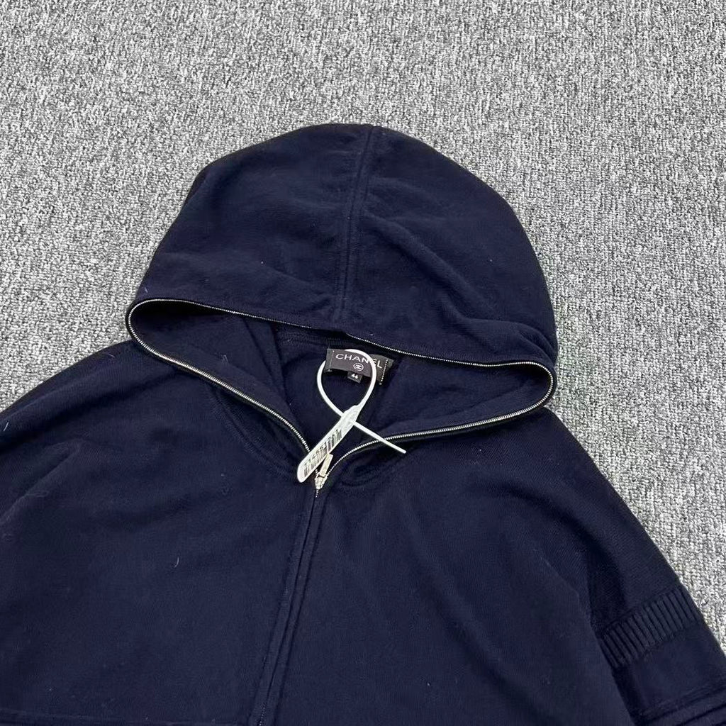 Chanel Double C Zip Up Hoodie