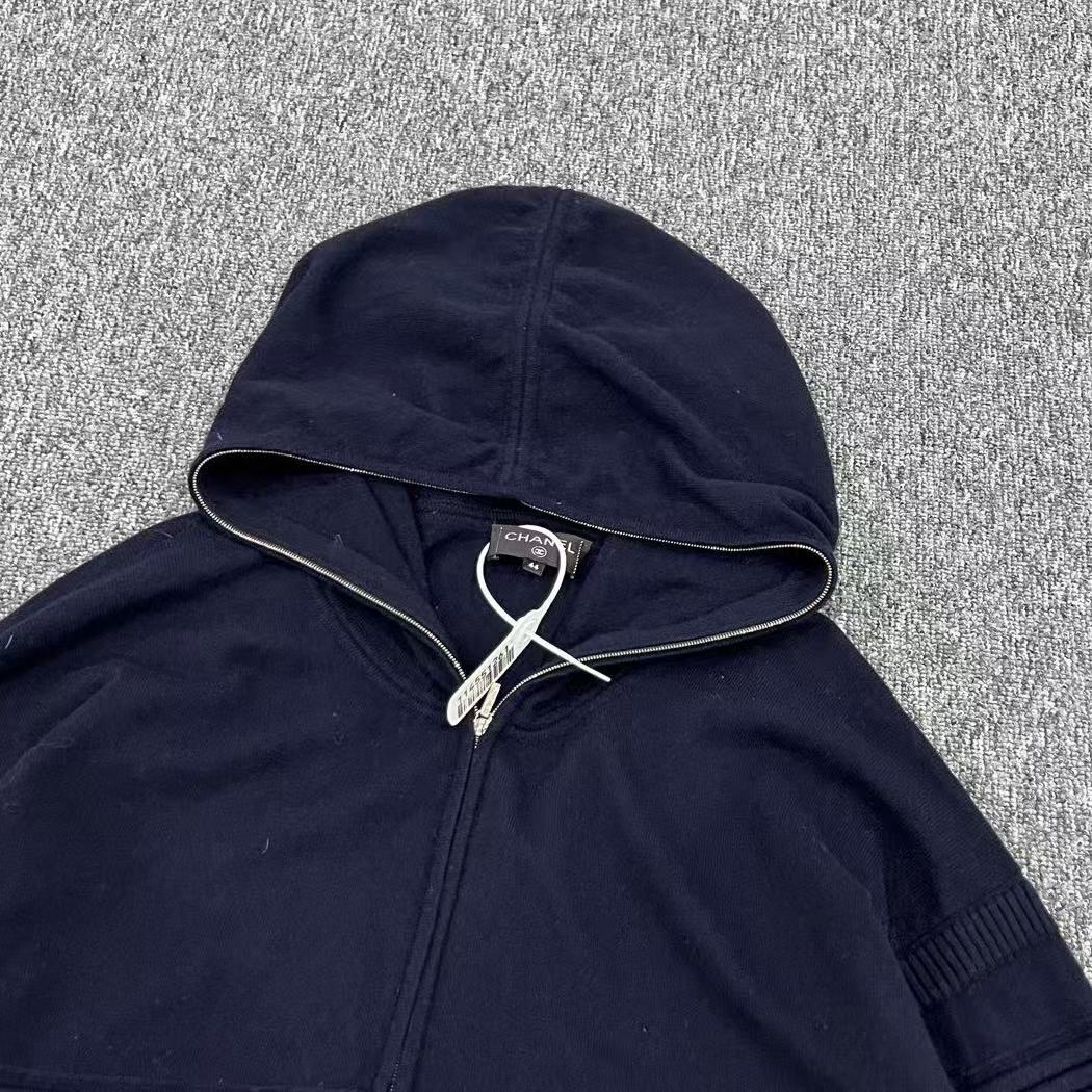 Chanel Double C Zip Up Hoodie