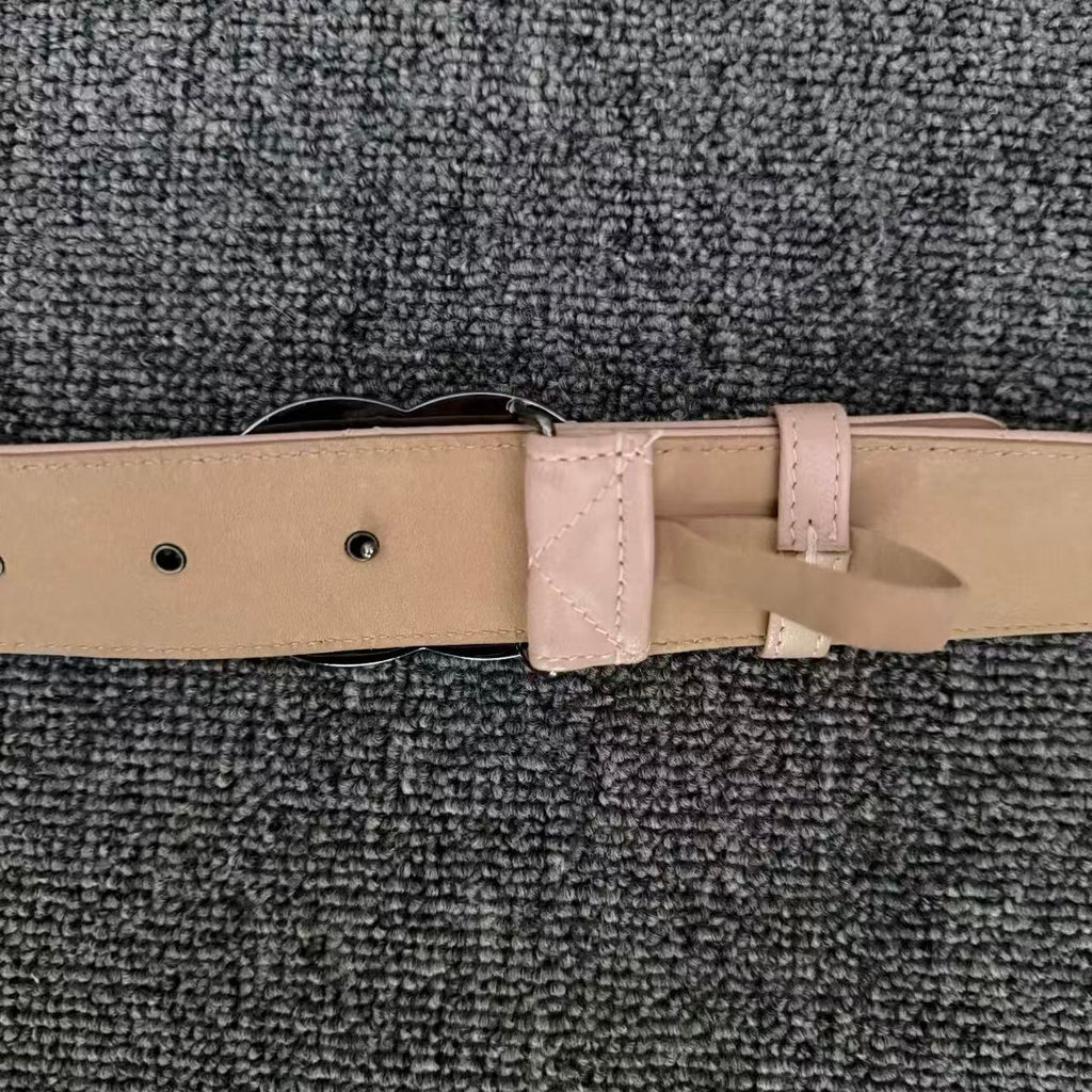 Chanel CC Pink Leather Belt