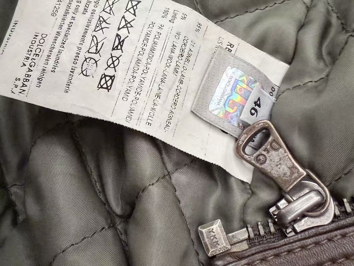 Dolce&Gabbana 08AW Cargo Leather Jacket
