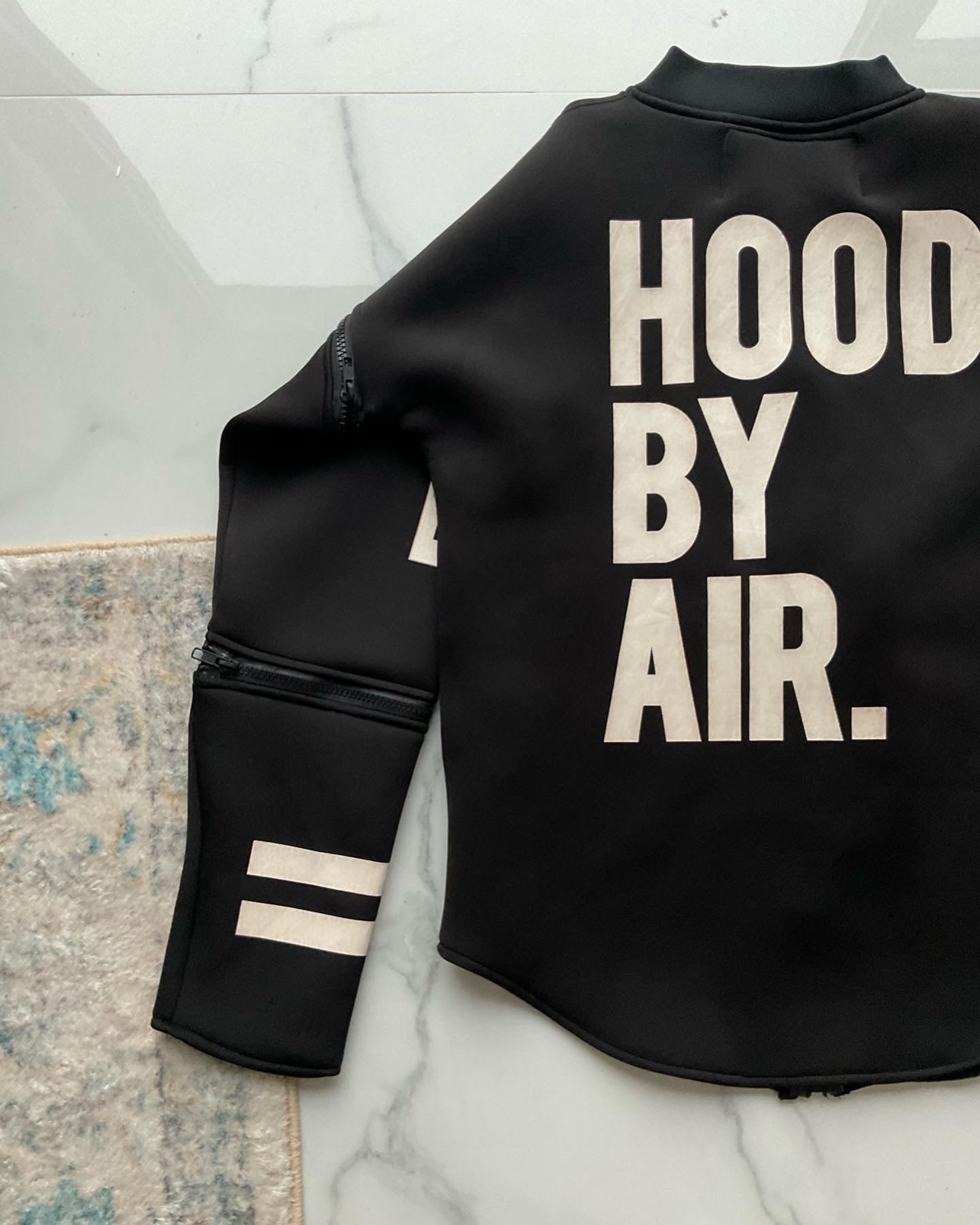 Hood by air foam zip up