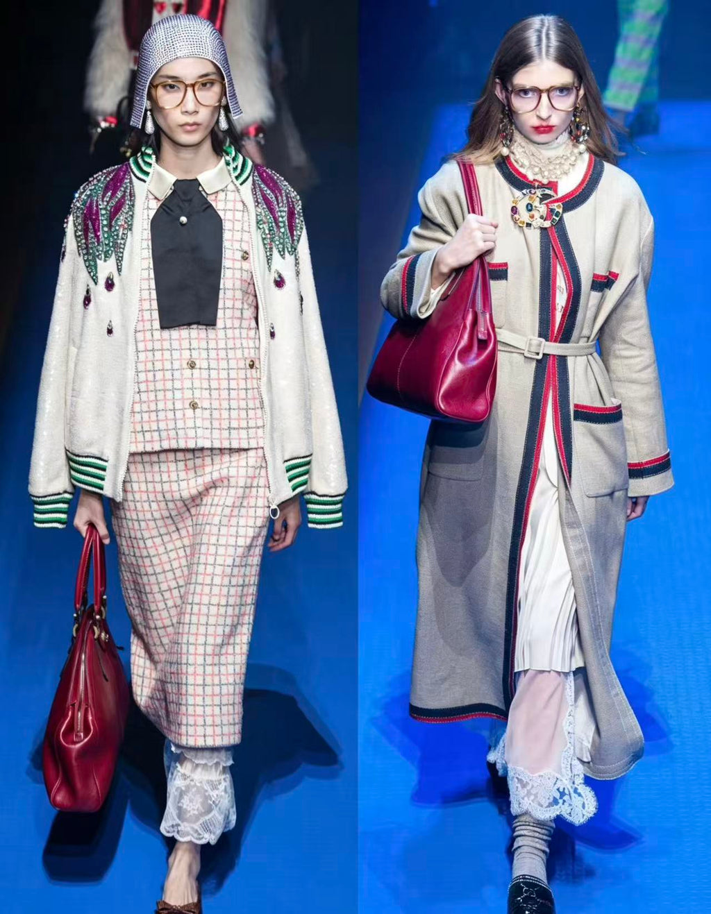 Gucci runway glitter jacket