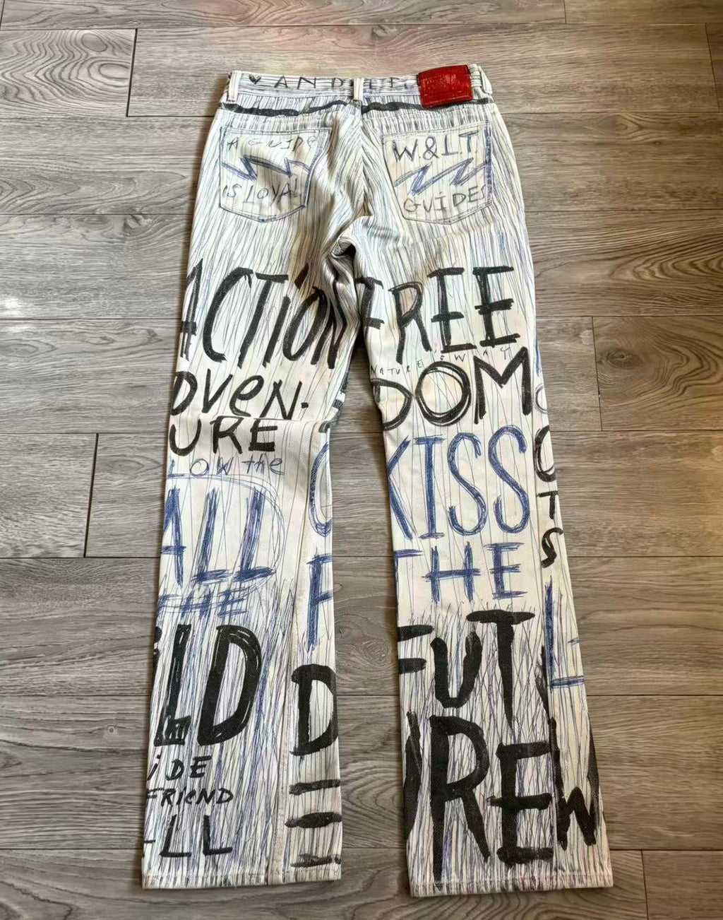 Walter Van Beirendonck W&LT Vintage Graffiti Jeans