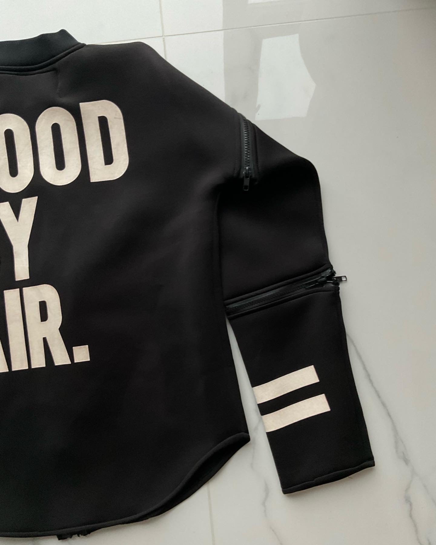 Hood by air foam zip up