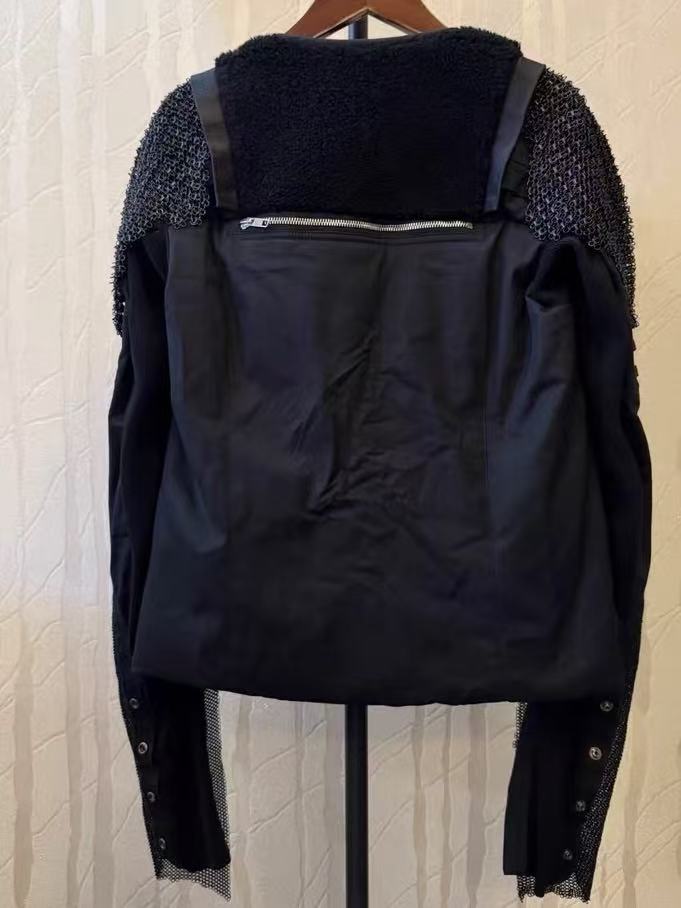 Rick Owens Panelled Biker Jacket