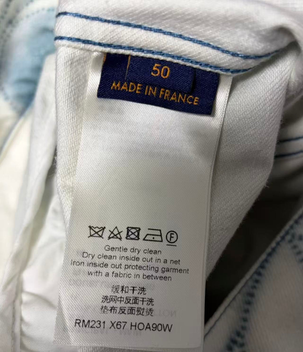 Louis Vuitton 23SS Monogram Shibori Printed Denim Jacket