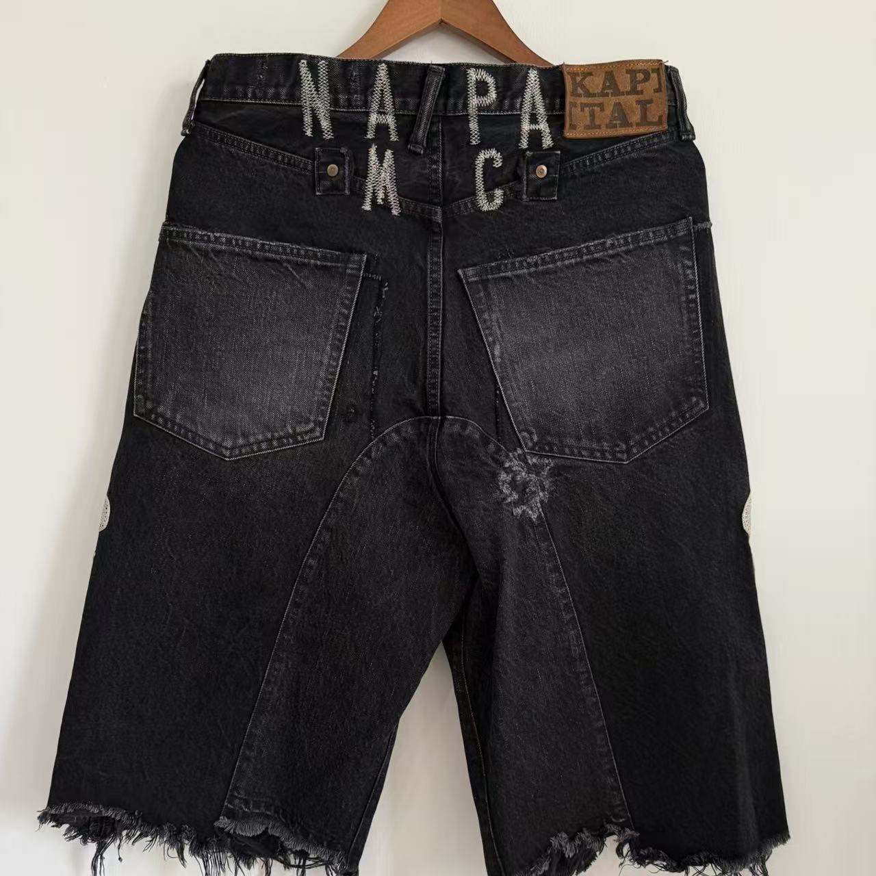 Kapital 18SS 14Oz Skeleton Denim Shorts