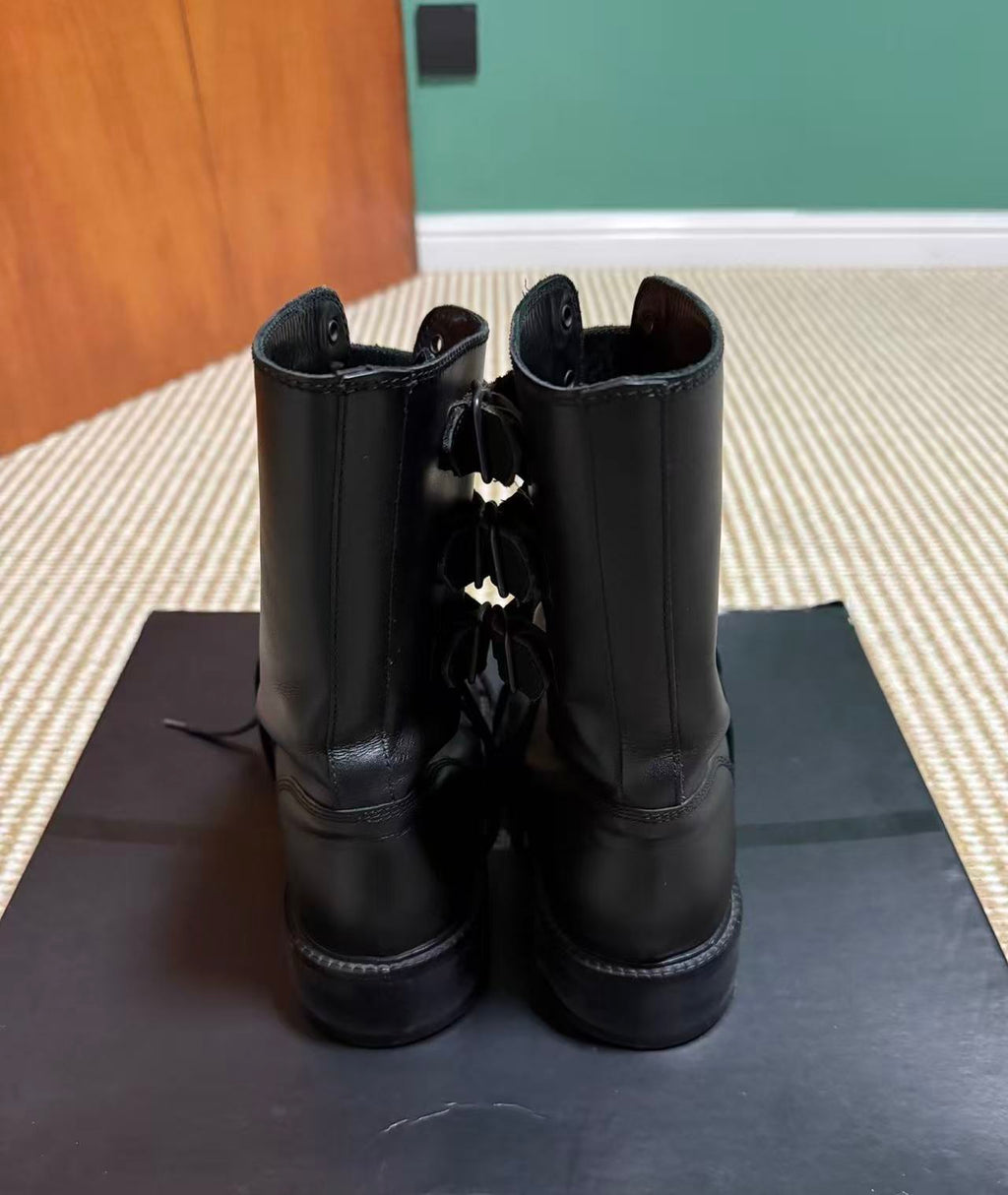 Dirk Bikkembergs 1990s Heel Lace Ankle Strap Leather Boots