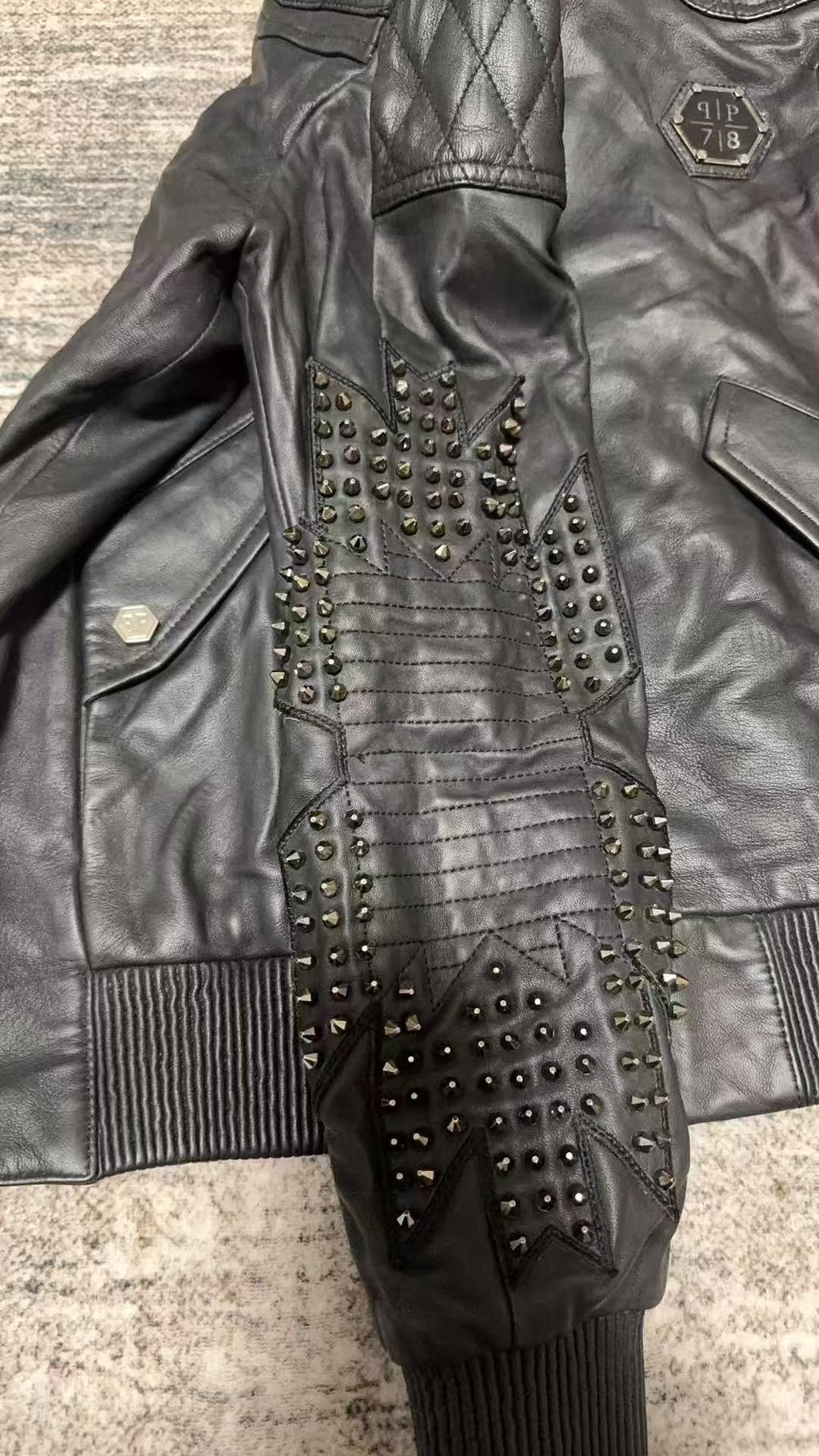 philipp plein leather jacket