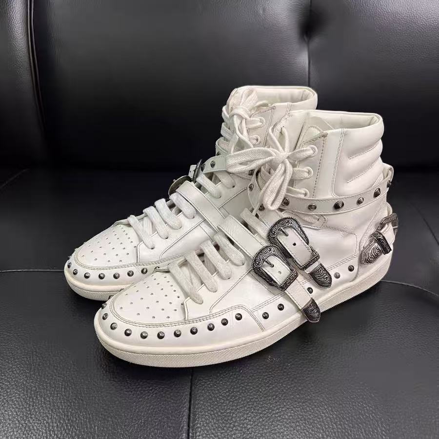 Saint Laurent 14SS SL/08H Studded High Top Sneakers