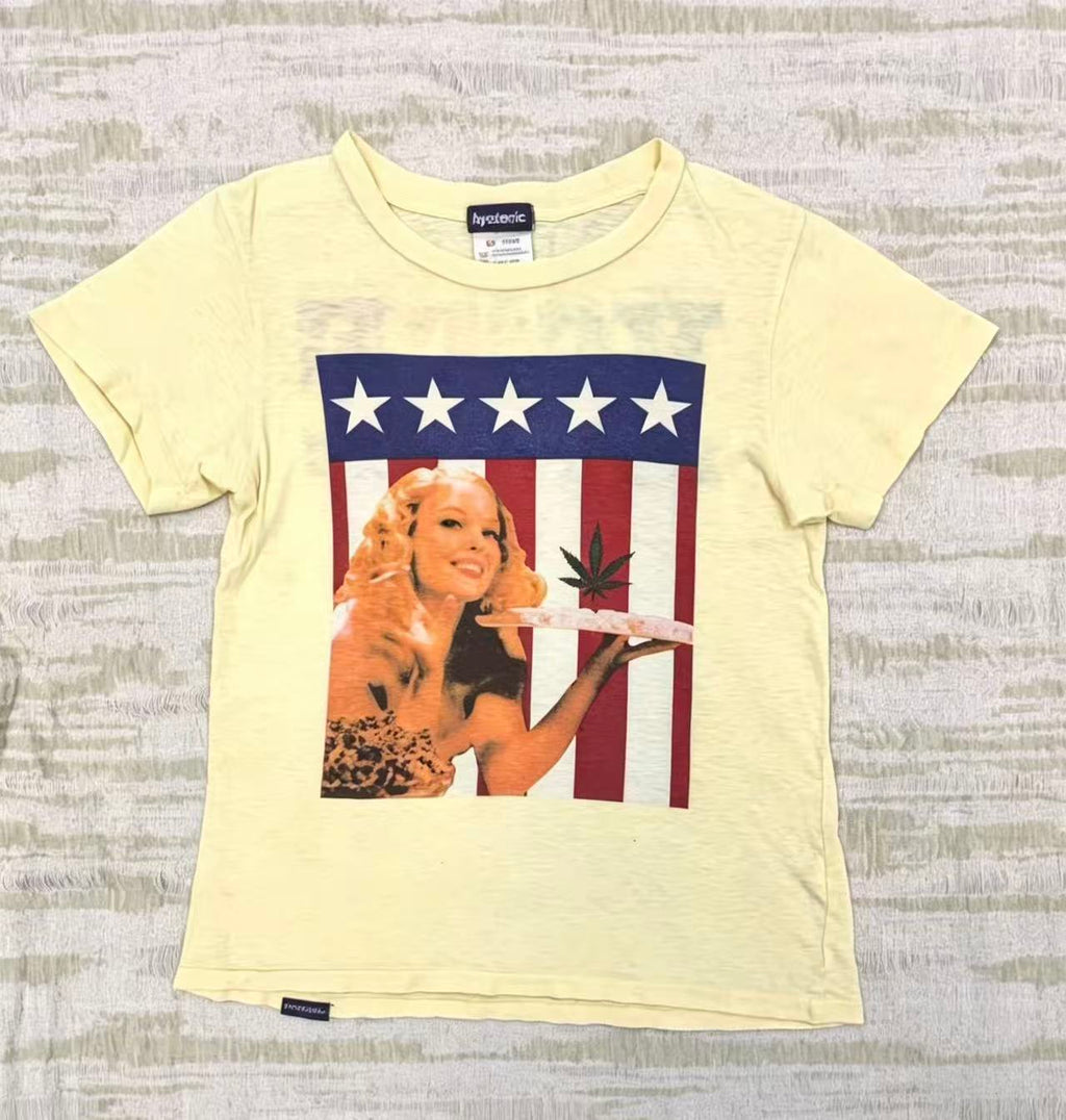 Hysteric Glamour American Flag Girl Tee