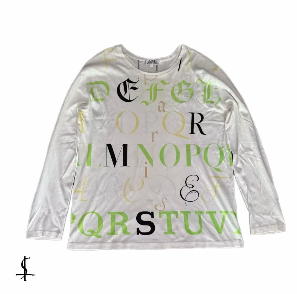 Hermes Alphabet Print shirt by Margiela