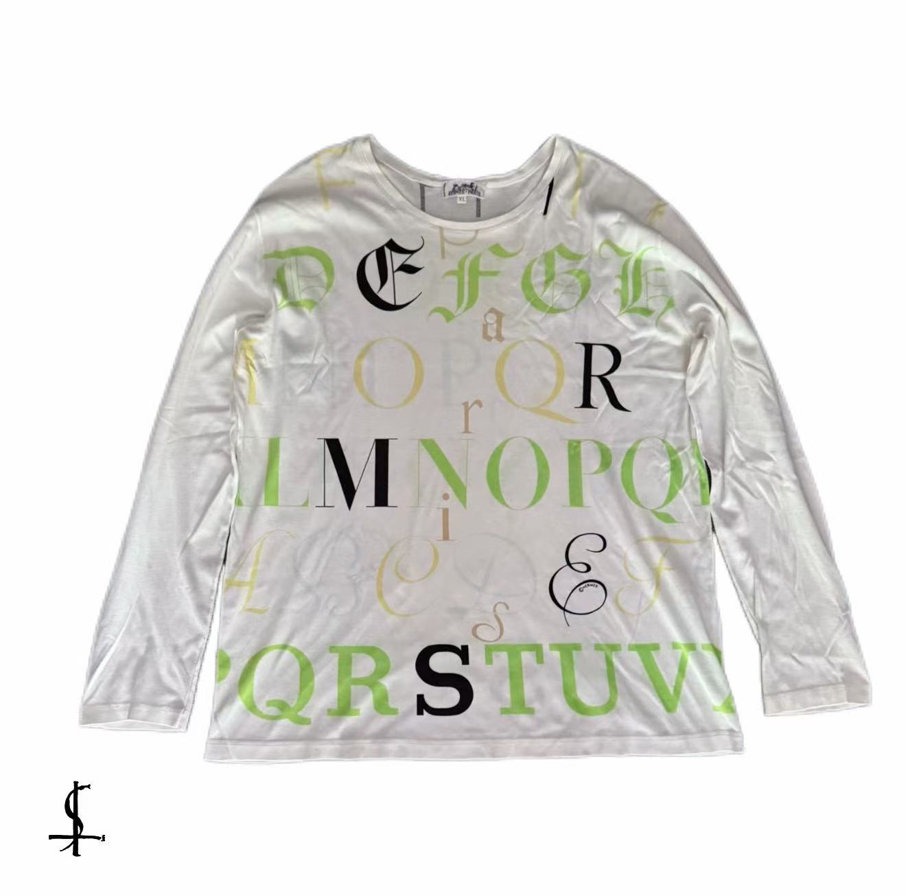 Hermes Alphabet Print shirt by Margiela