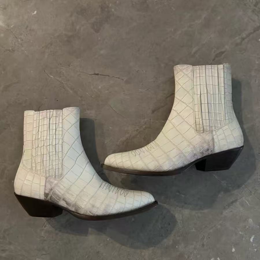 Celine 24SS Leather Western Boots