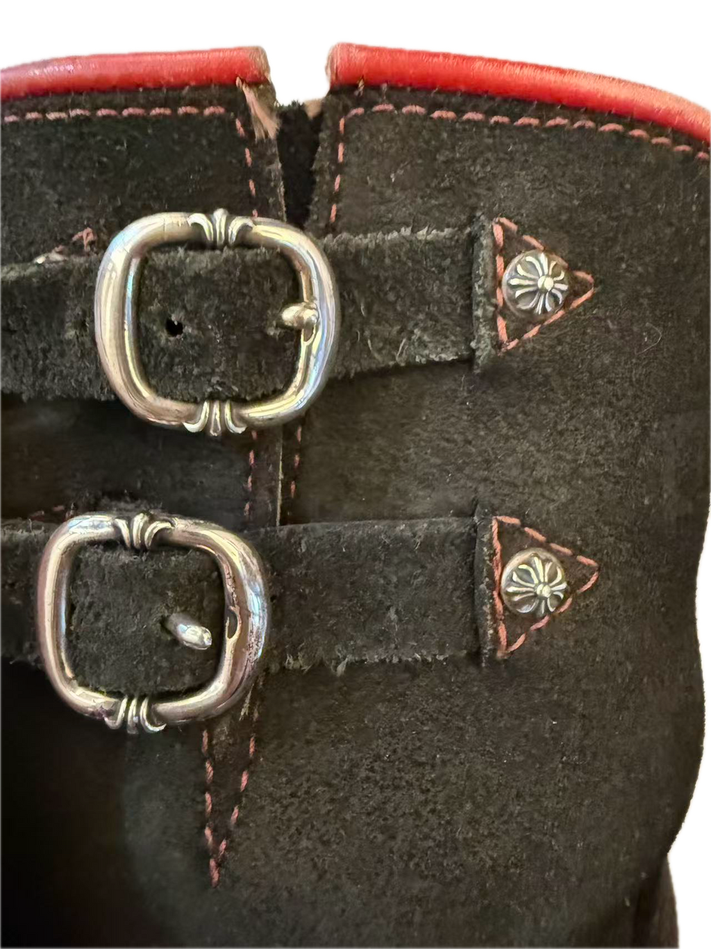 Chrome Hearts Wesco Boss Custom Engineer Boots Suede