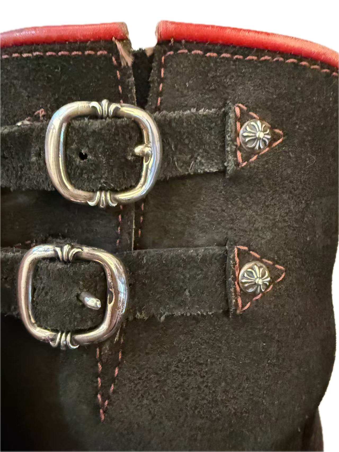 Chrome Hearts Wesco Boss Custom Engineer Boots Suede