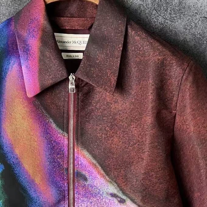 Alexander Mcqueen 23FW Luminous Flower Blouson Jacket