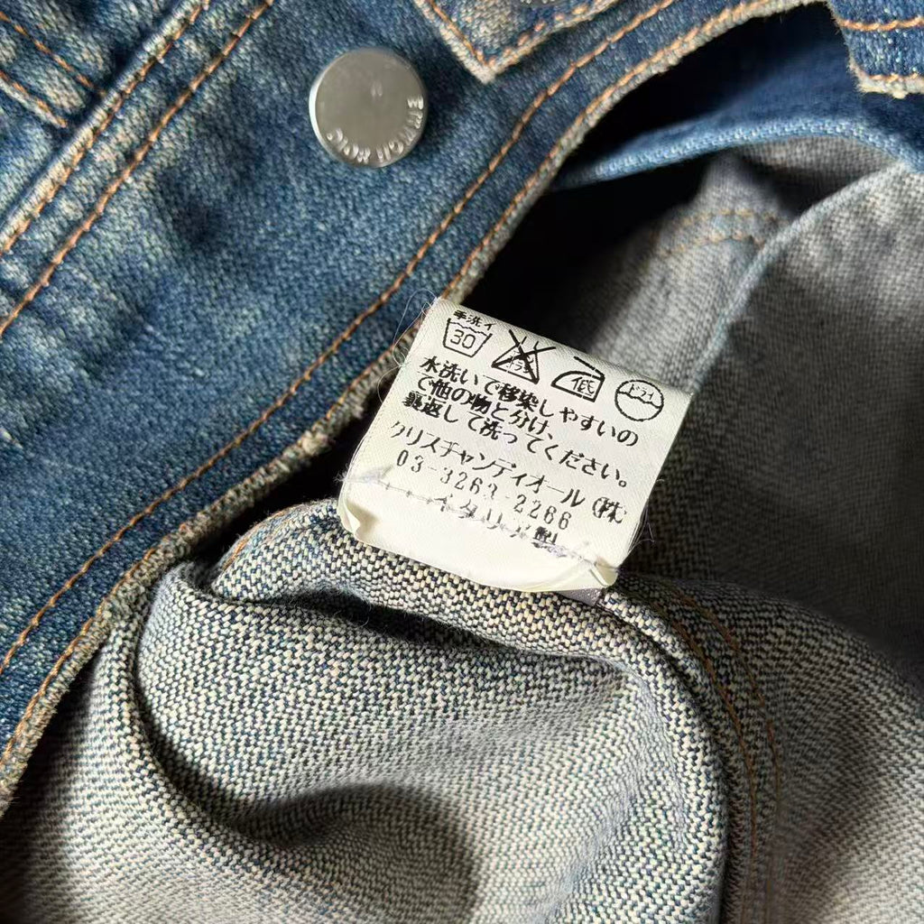 Dior Homme 05SS Orange Overdyed Denim Jacket