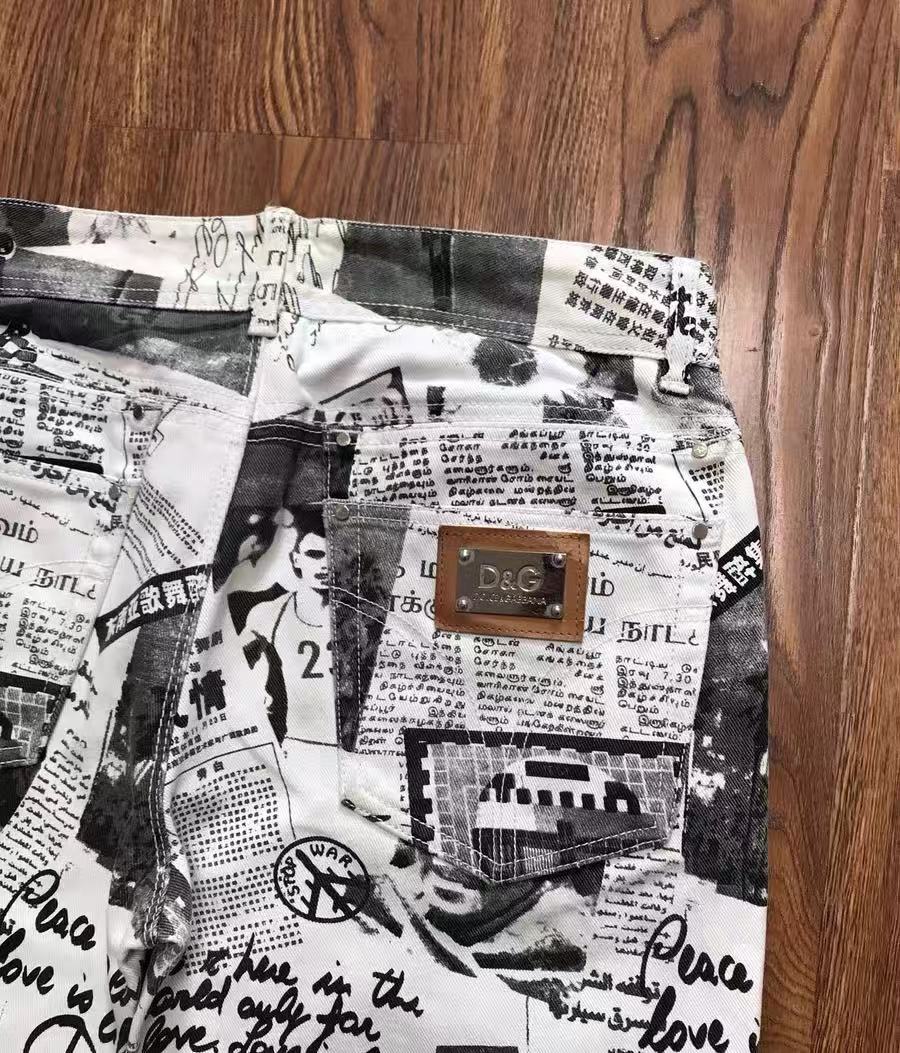 Dolce&Gabbana Poster print jeans