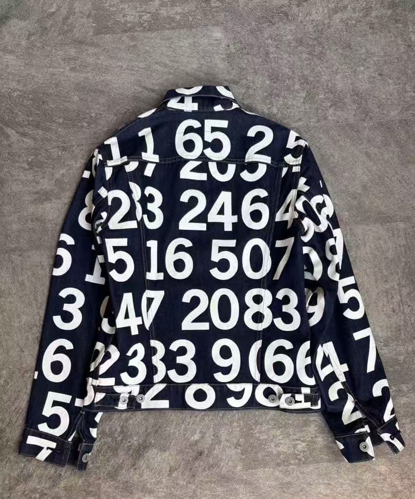 Junya Watanabe 03ss Numbers Hand-Paint Indigo Denim