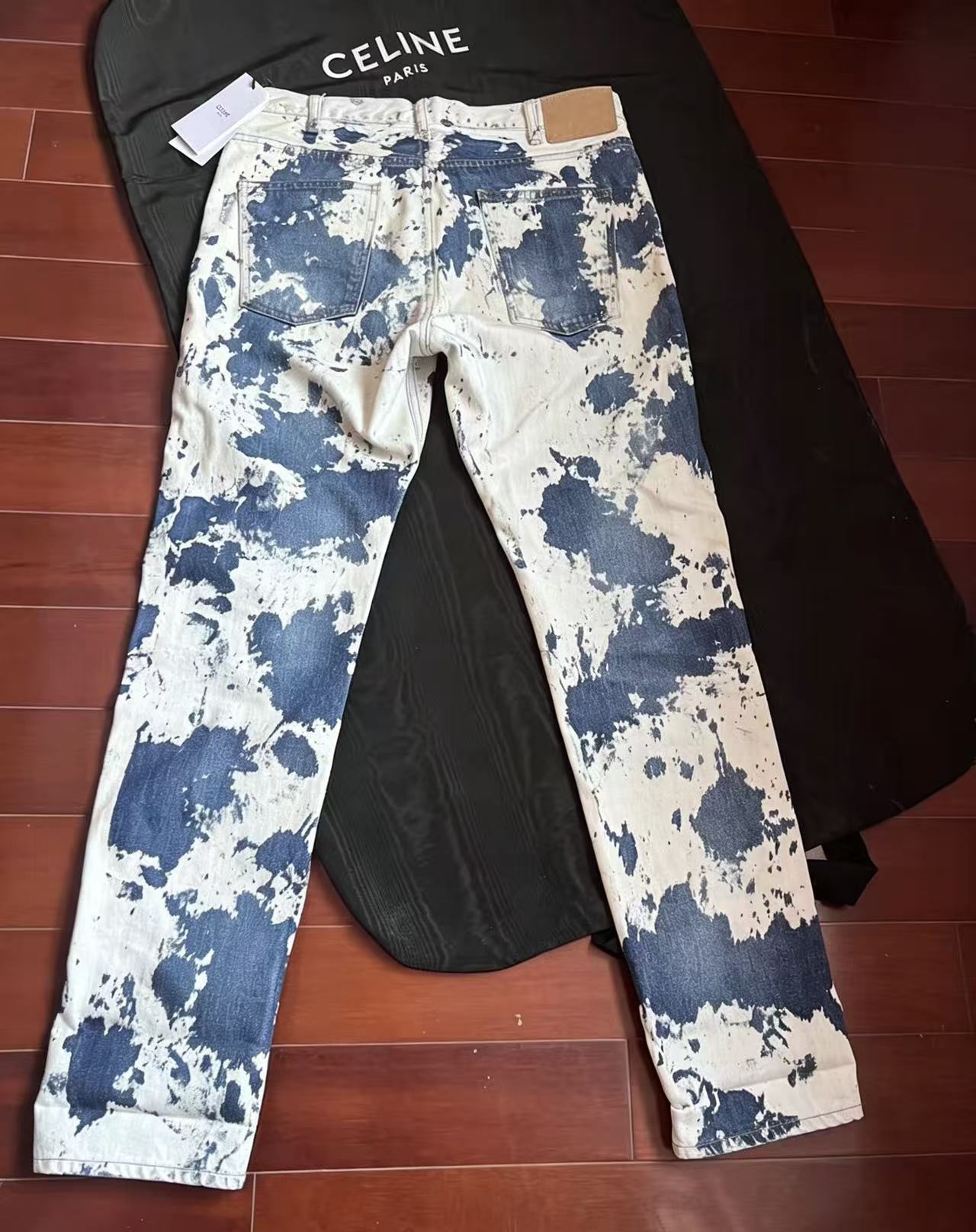 Celine 21SS Bleach Wash Jeans