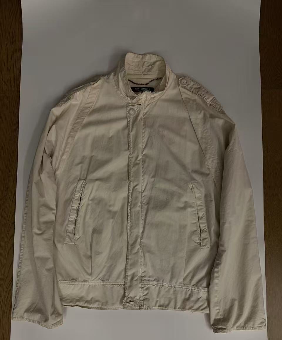 Raf Simons 02ss white biker jacket