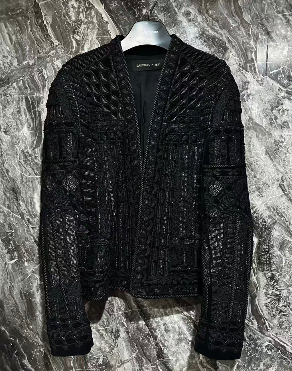 Balmain HM 2015 Embroidered Velvet Jacket