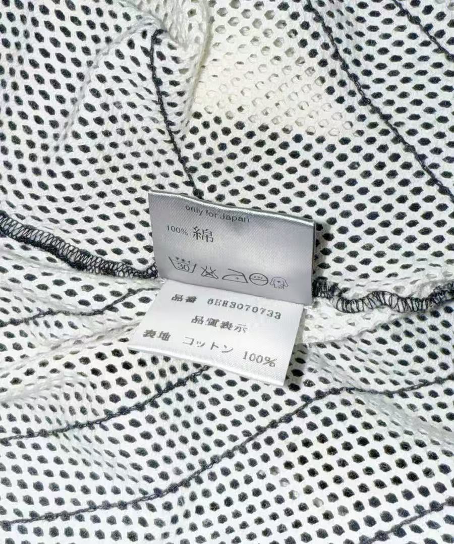 Dior Homme 06ss by Hedi Slimane perforated mesh flag tank top