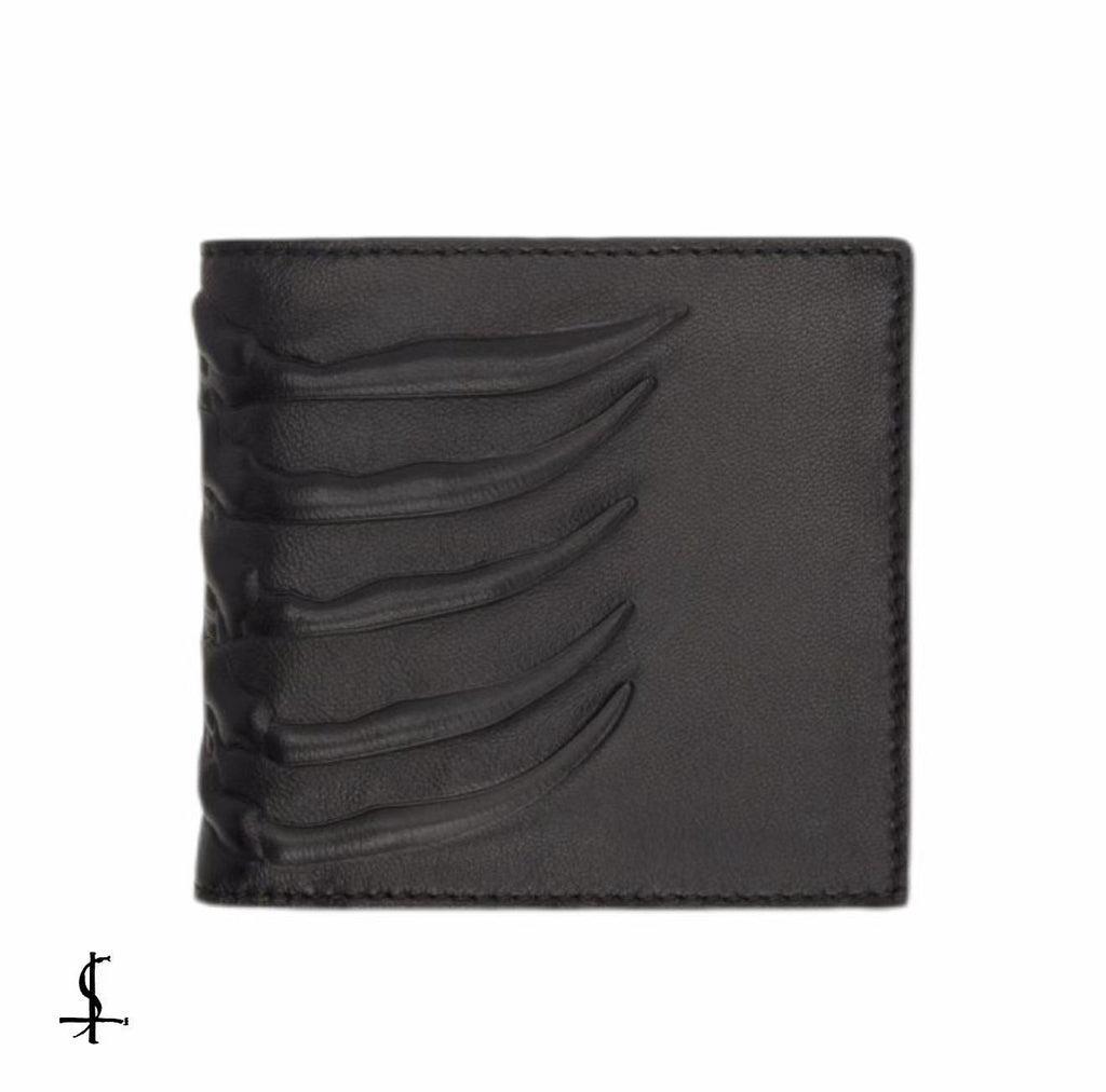 Alexander Mcqueen Rib Cage Bifold Wallet