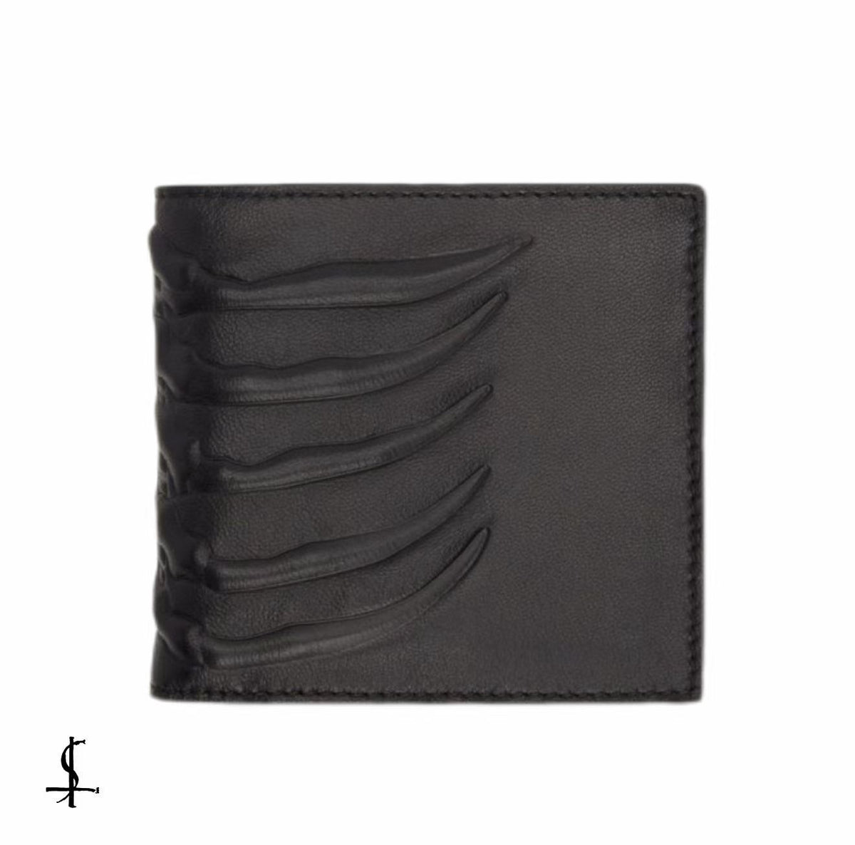 Alexander Mcqueen Rib Cage Bifold Wallet