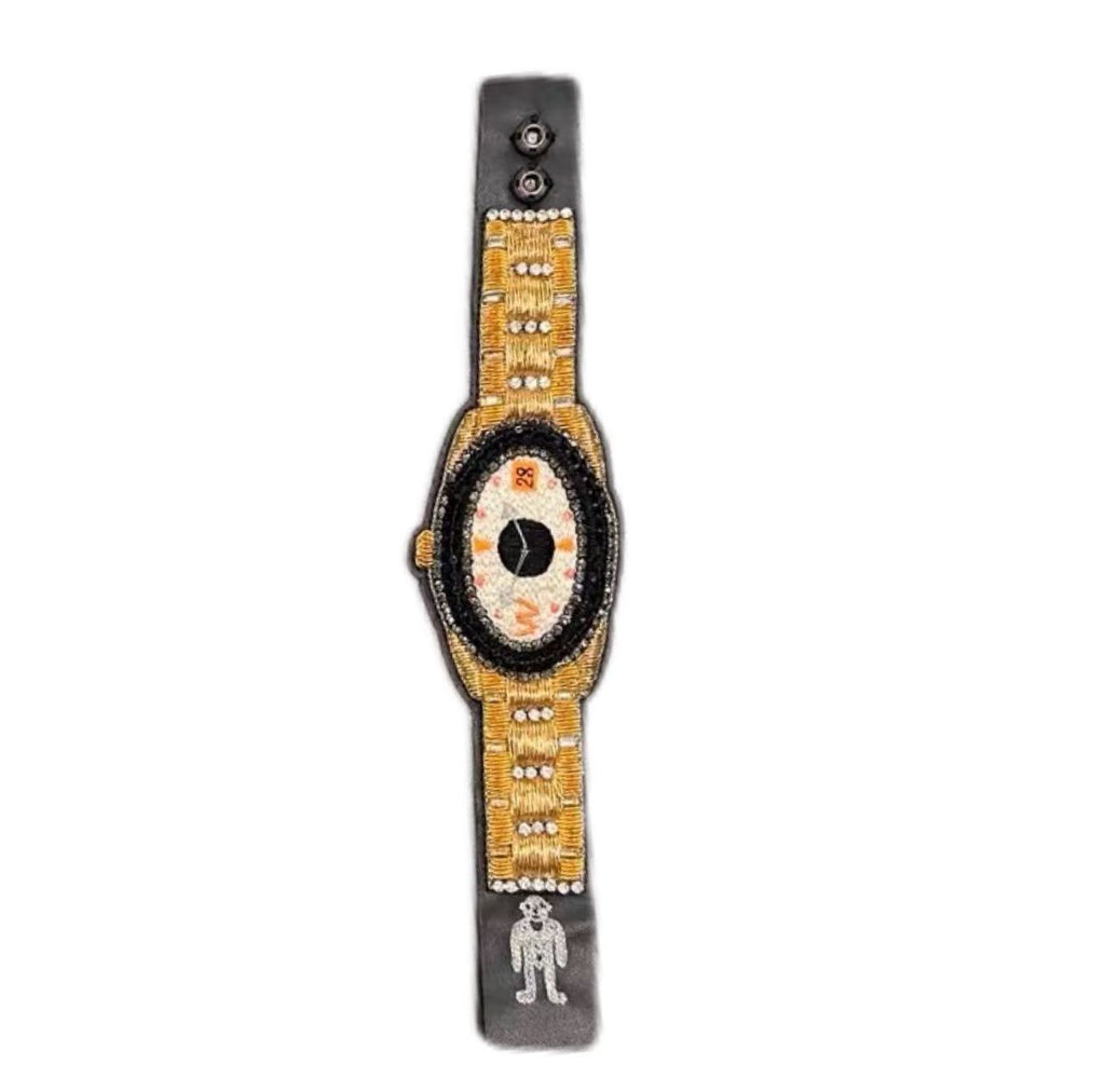Walter Van Beirendonck Embroidered Watch Bracelet