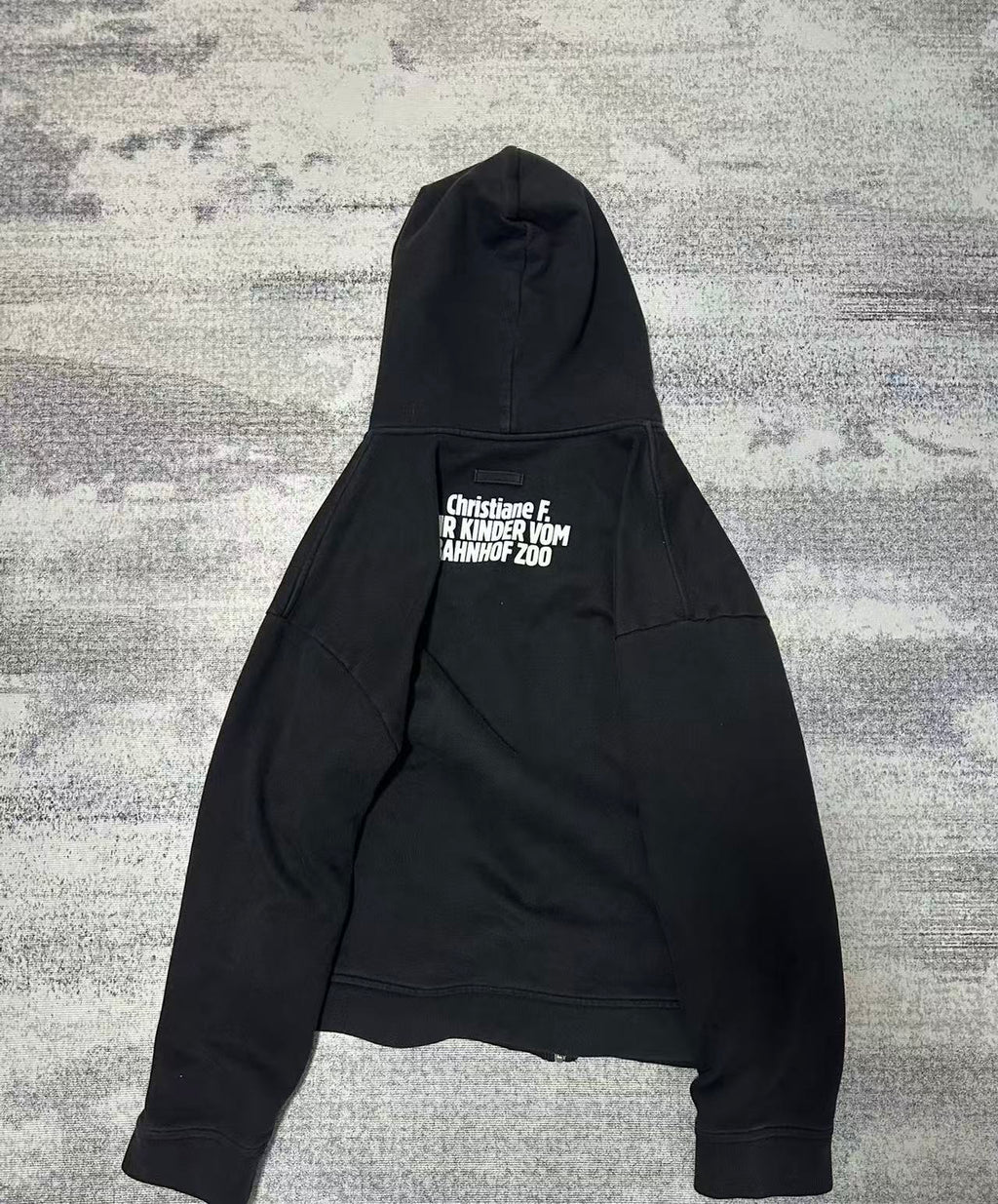 RAF Simons 18FW Christiane F Zip Up Hoodie