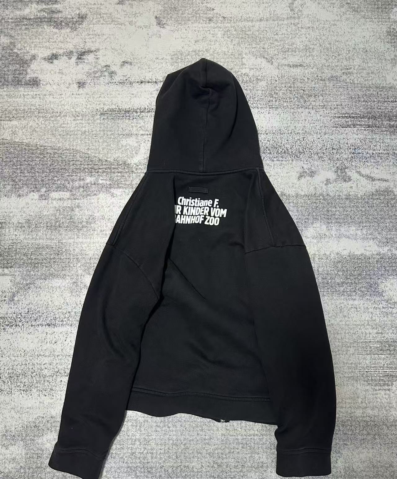 RAF Simons 18FW Christiane F Zip Up Hoodie