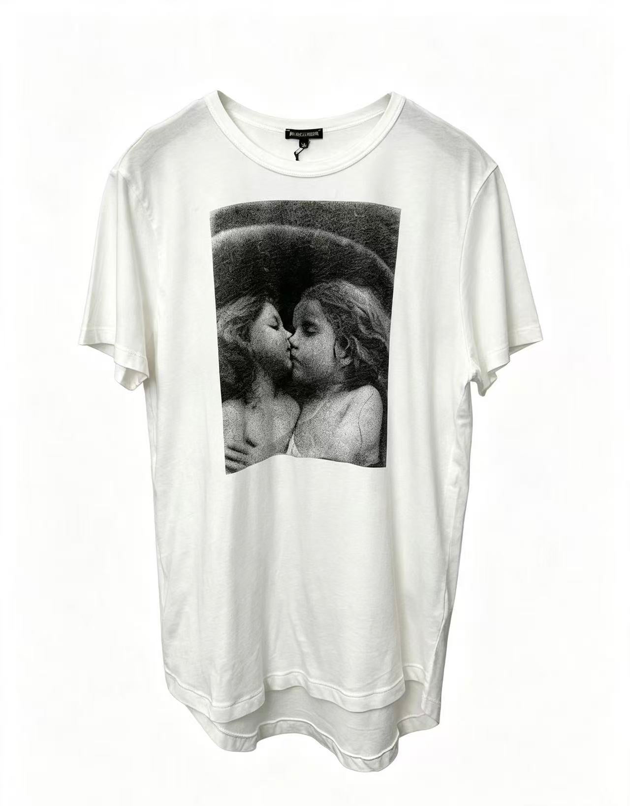 Ann Demeulemeester Cherub Kiss Print Tee