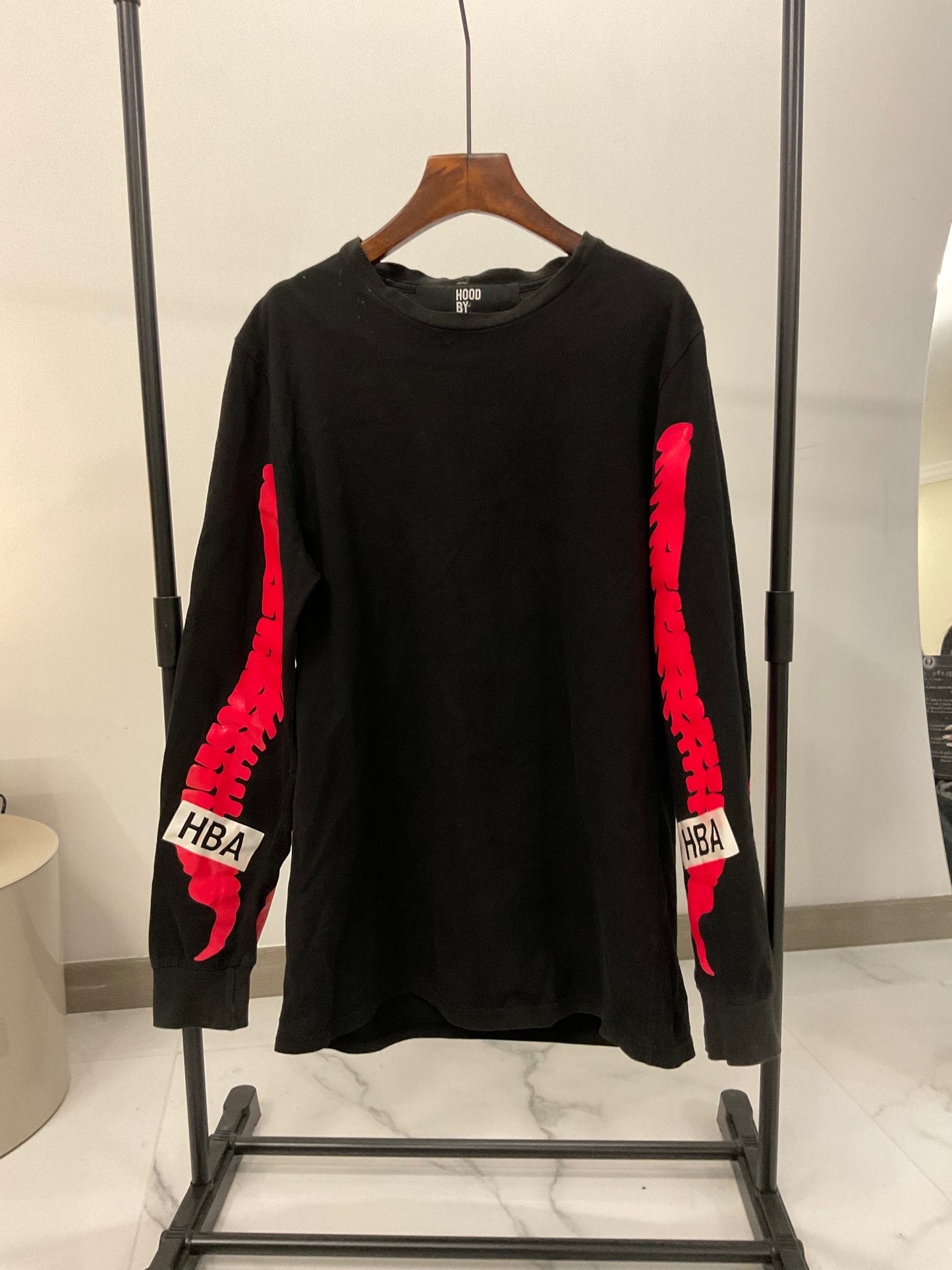 Hood by air back pain long sleeve T-shirt