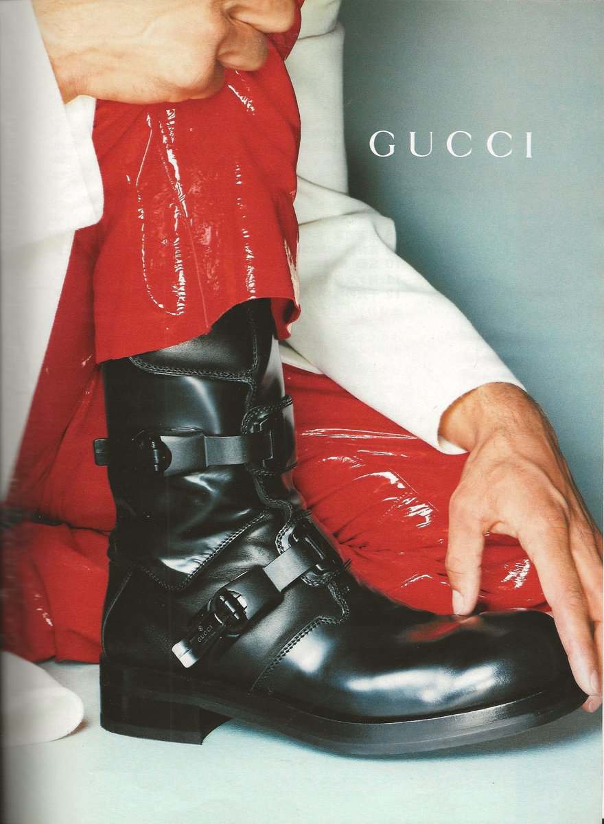 Gucci aw1999 motor boots