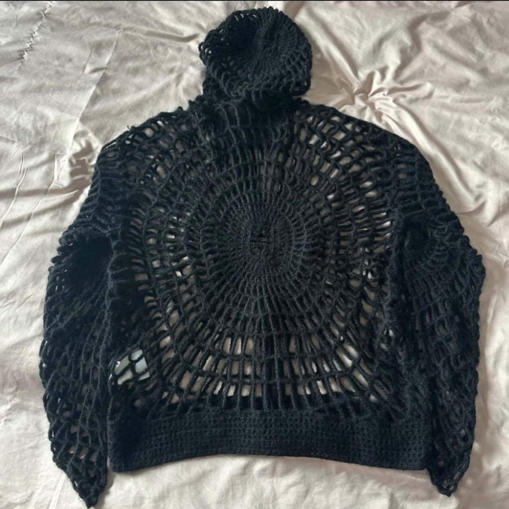 Givenchy cobweb zip hoodie