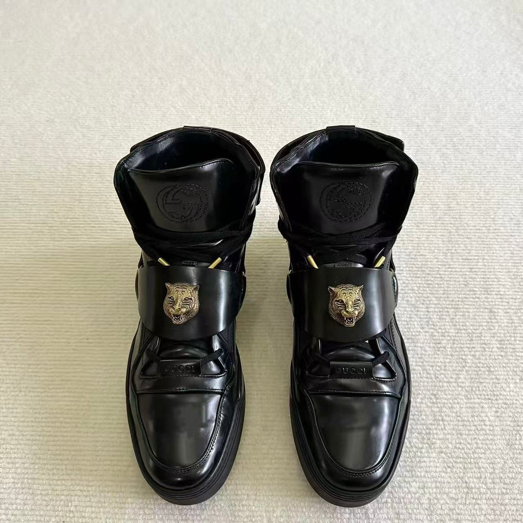Gucci 16FW Major Tiger Leather Boots