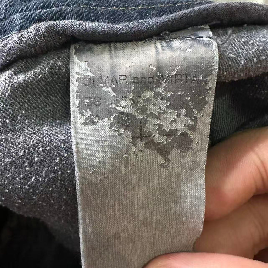 Rick Owens 04SS Mud Waxed Denim Fatigue Shorts
