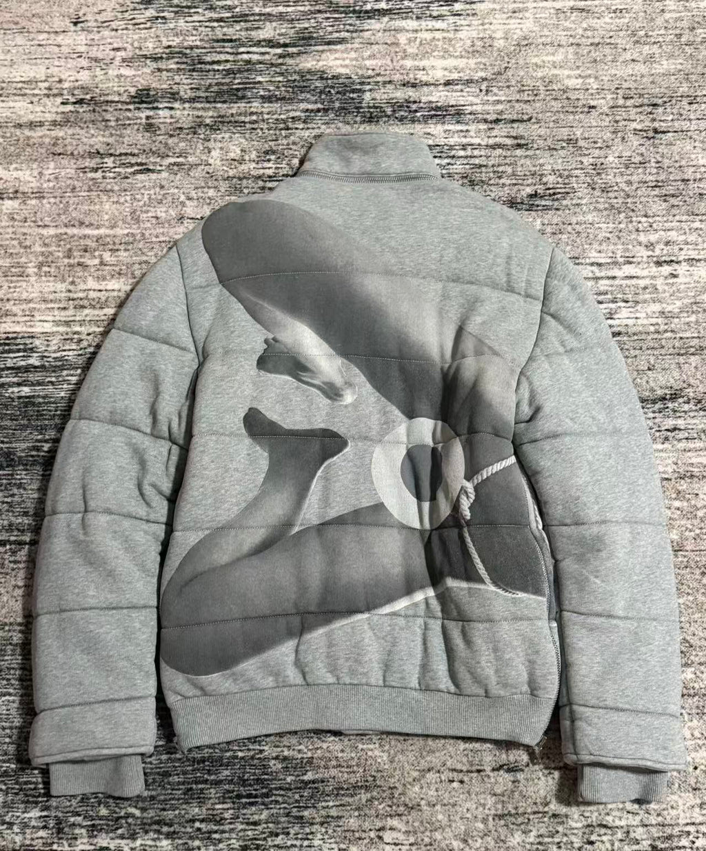 Givenchy Goddess Printed Padded Jacket - Grey Fall 2013 Menswear by Riccardo Tisci