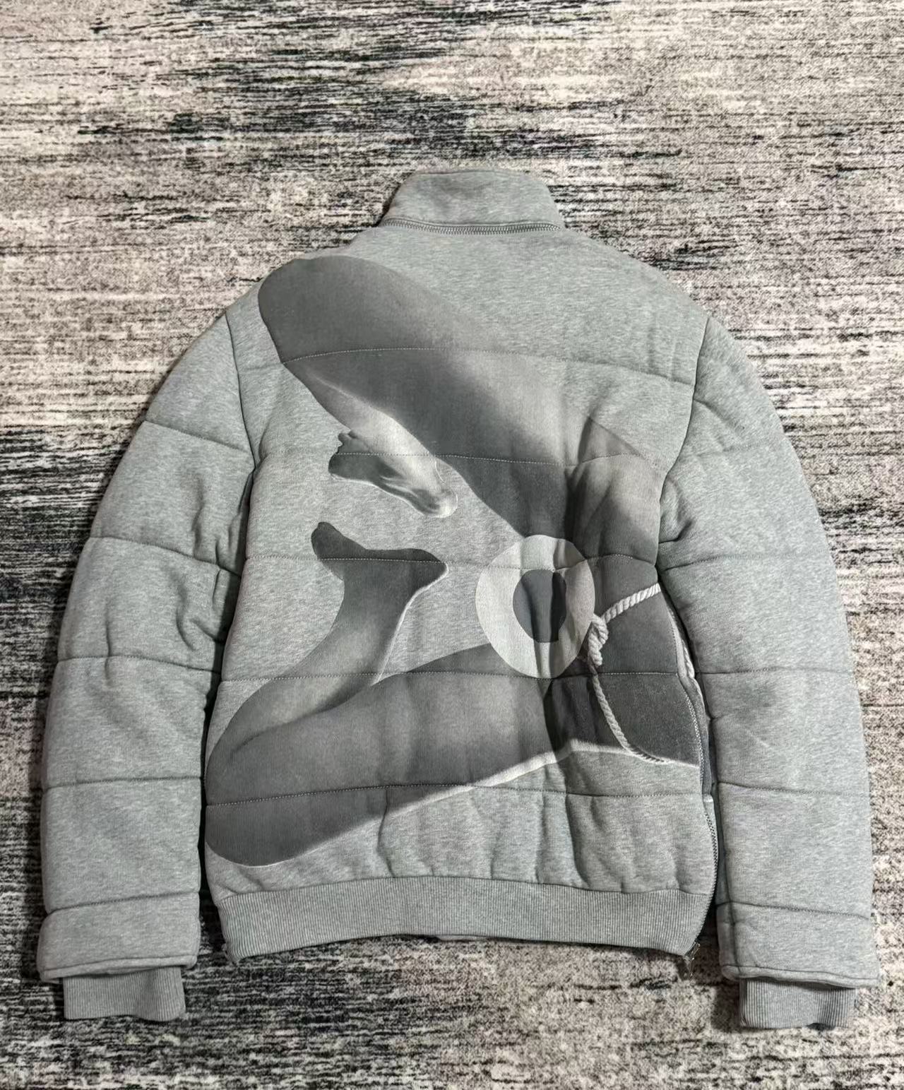 Givenchy Goddess Printed Padded Jacket - Grey Fall 2013 Menswear by Riccardo Tisci