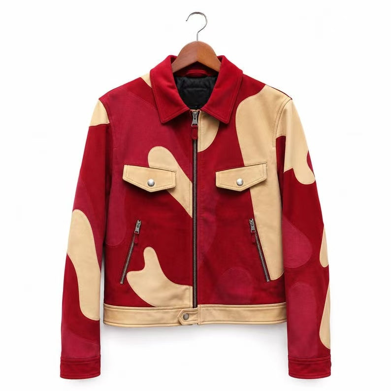 Tom Ford 16SS Patchwork Suede Jacket